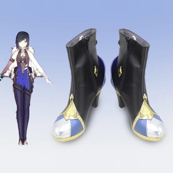 Novo Jogo De Anime Genshin Impacto Yelan Cosplay Sapatos Botas De Mulheres De Halloween Festa De Carnaval Fantasia De Acessórios Personalizados Salto Alto  5