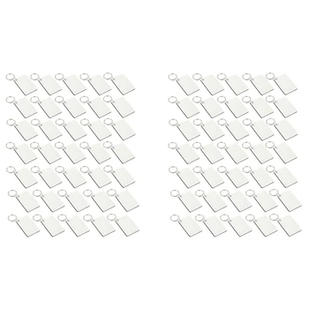 70PCS Retângulo em Branco Chaveiro Chaveiro Impressão Chaveiros Mulheres Homens DIY Sublimação chaveiros, Acessórios  5