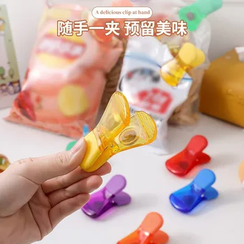 6-peça magnética clip de plástico frigorífico clipe selo clipe de umidade-prova selo cozinha saco plástico saco de comida de snack-clip  5