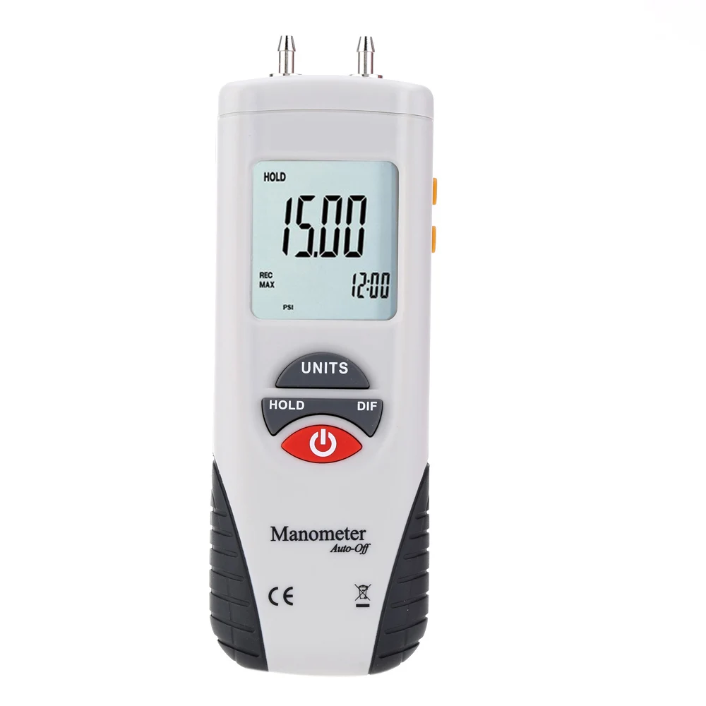 HT-1890 manômetro medidor de pressão Mini diferencial de pressão, medidor medidor digital de pressão manómetro de Manter Dados de 11 Unidades