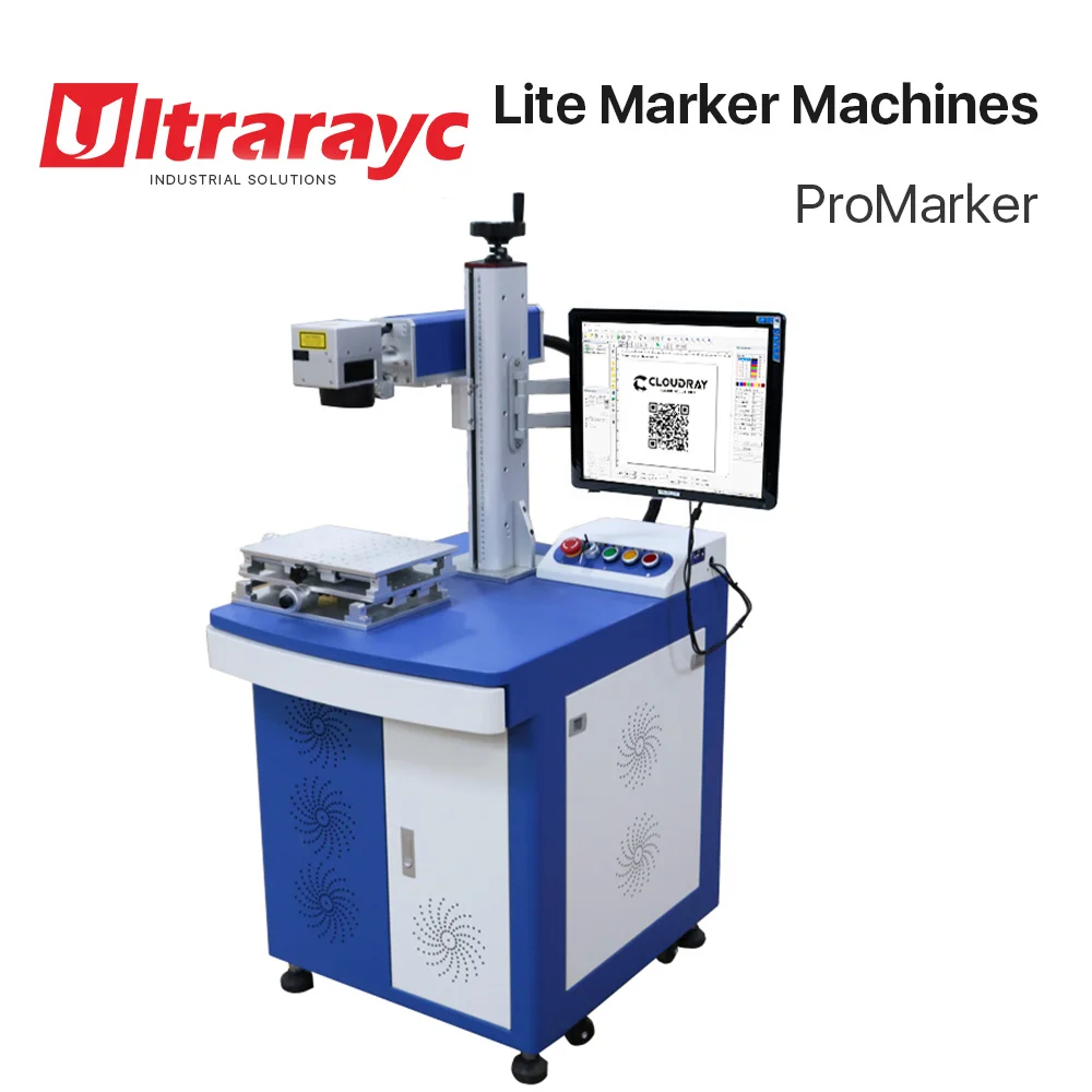 Ultrarayc Nova Chegada de Fibra de Marcação a Laser, Máquina de ProMarker 20-50W 50x50-300x300 área de DIY Alumínio Latão Aço Inoxidável Metais