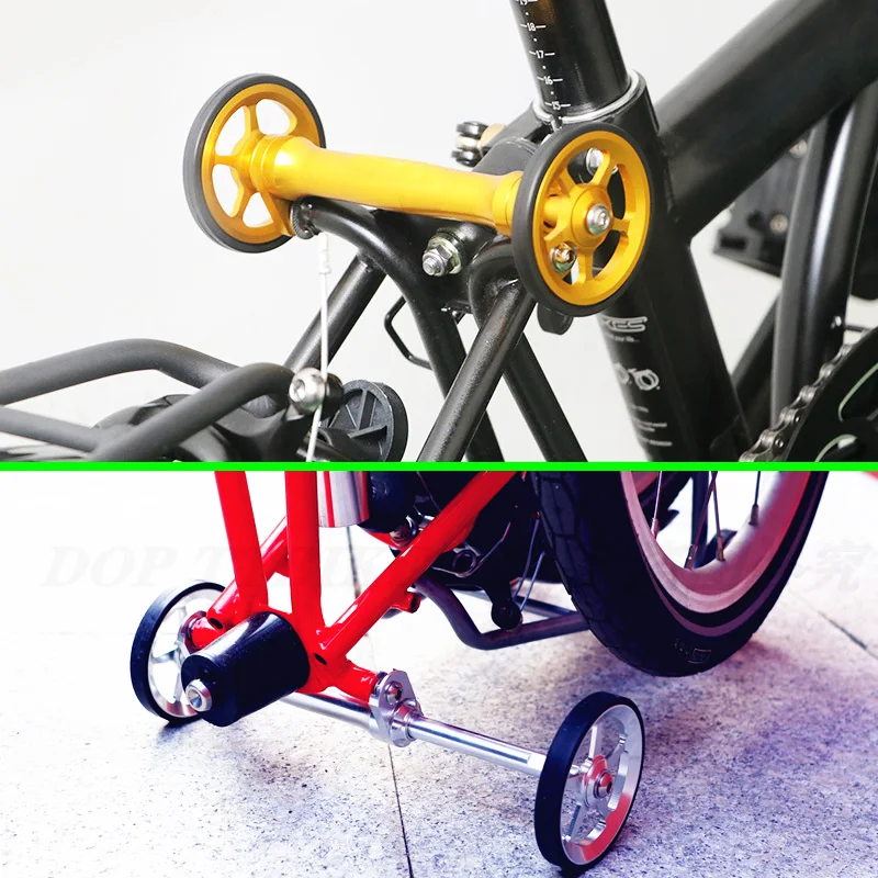 Fácil Roda De Extensão Da Haste Telescópica Barra De Moto Liga De Alumínio De Carga Traseira Rack De Peças Para A Brompton Bicicleta Dobrável