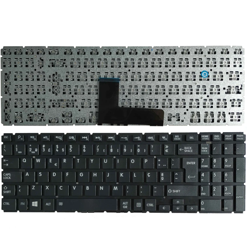 Novo PO teclado para Toshiba Satellite L50-B L55-B L55DT-B S50-B S55-B português do Teclado do Portátil preto