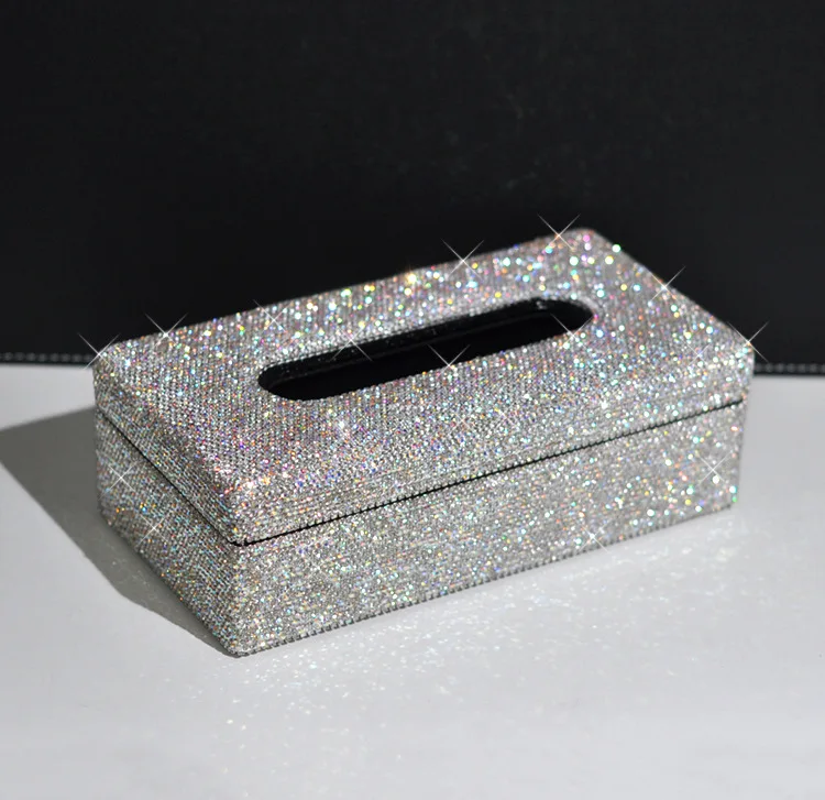 Moda de luxo Decorativos, cristais de tecido caixa de manter o Padrão de preensão de Casa, decoração do tecido caixa de cobre tecido guardanapo caixa 684