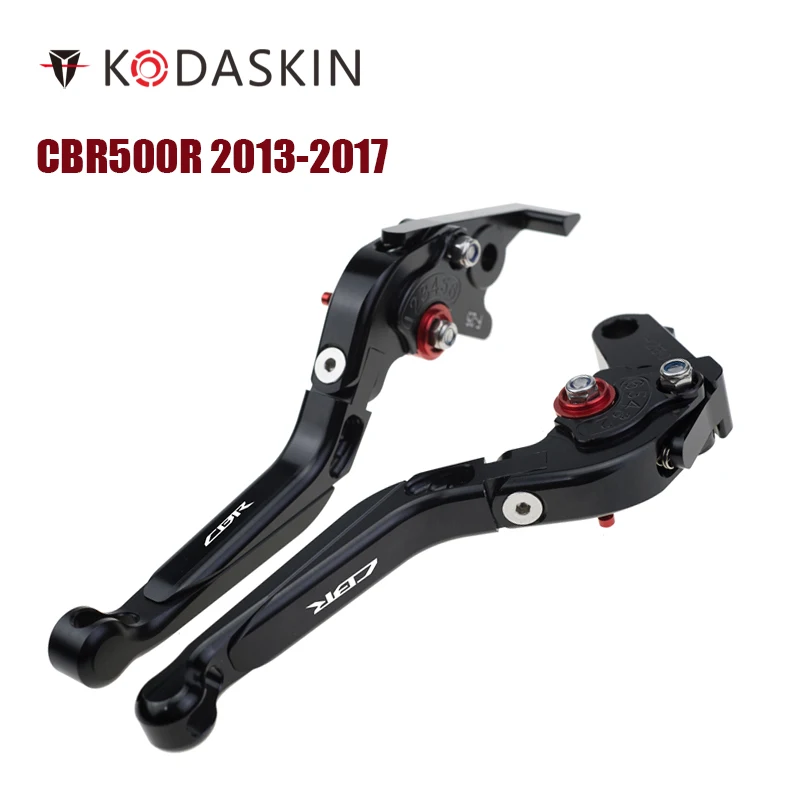 KODASKIN Esquerda e para a Direita Dobrável Expansível Freio da Embreagem Alavancas para a Honda, CBR500R 2013-2017