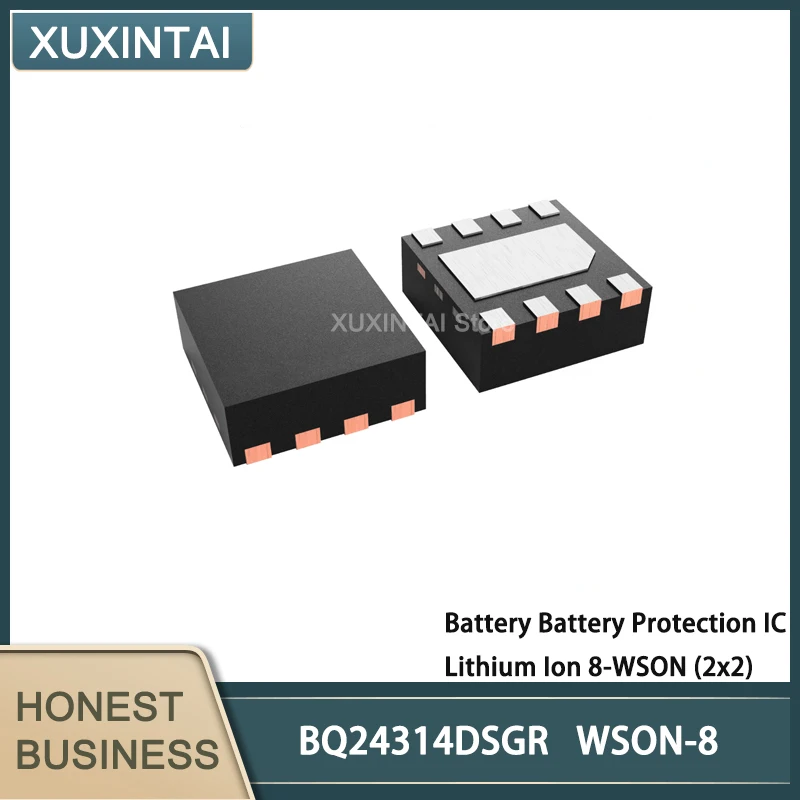 10Pcs/Lot BQ24314DSGR BQ24314 Bateria de Proteção da Bateria de IC de Íon de Lítio de 8 WSON (2x2)
