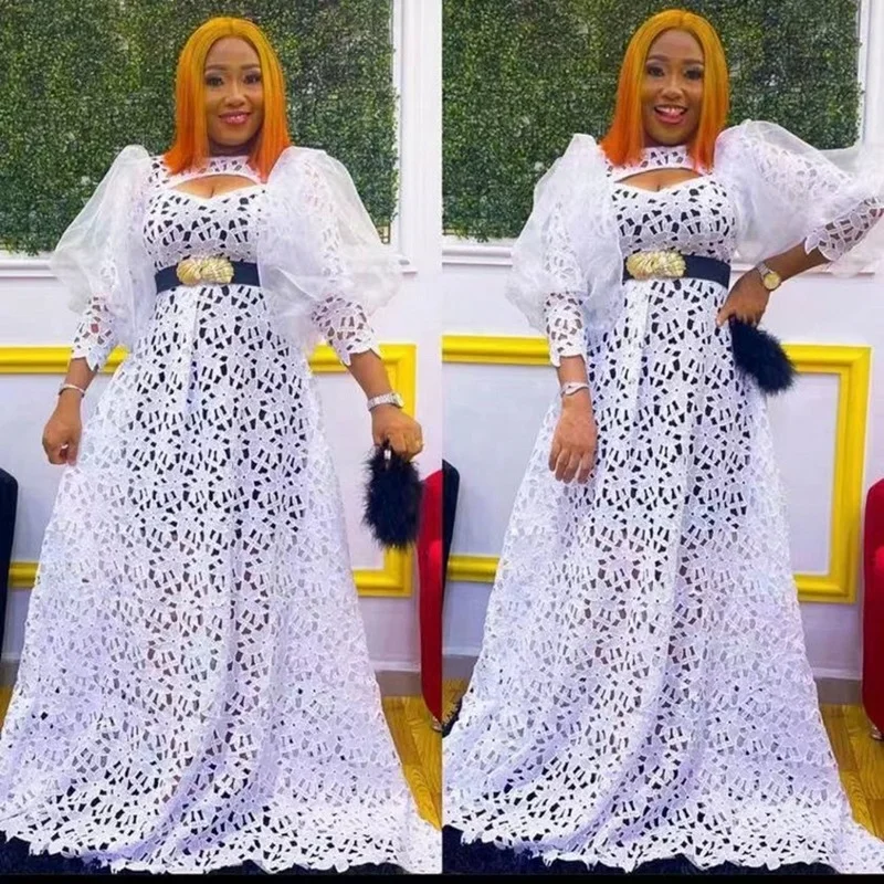 Africano De Vestidos Para Mulheres Ocos 2022 Novo E Elegante Muçulmano Moda Abayas-Se Dashiki, Roupão De Kaftan Longo Maxi Vestido De Uma Peça