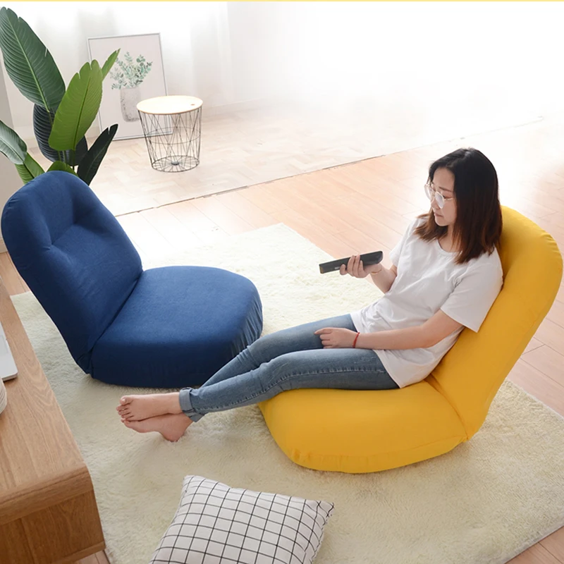 Super Grande tamanho preguiçoso sofá tatami independente primavera saco de design de quarto pequeno bonito bay window cadeira de 14 de costas ajustáveis cama backr