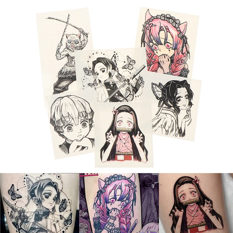 Anime Tatuagem Adesivos Cosplay Adesivo Impermeável Etiqueta Da Tatuagem Brinquedos Acessórios De Presente