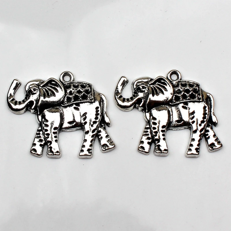 3pcs Encantos Tailândia elefante 32*36mm Antigo Tibetano Pingente de Prata Encontrar Acessórios DIY Vintage pulseira Colar feito à mão