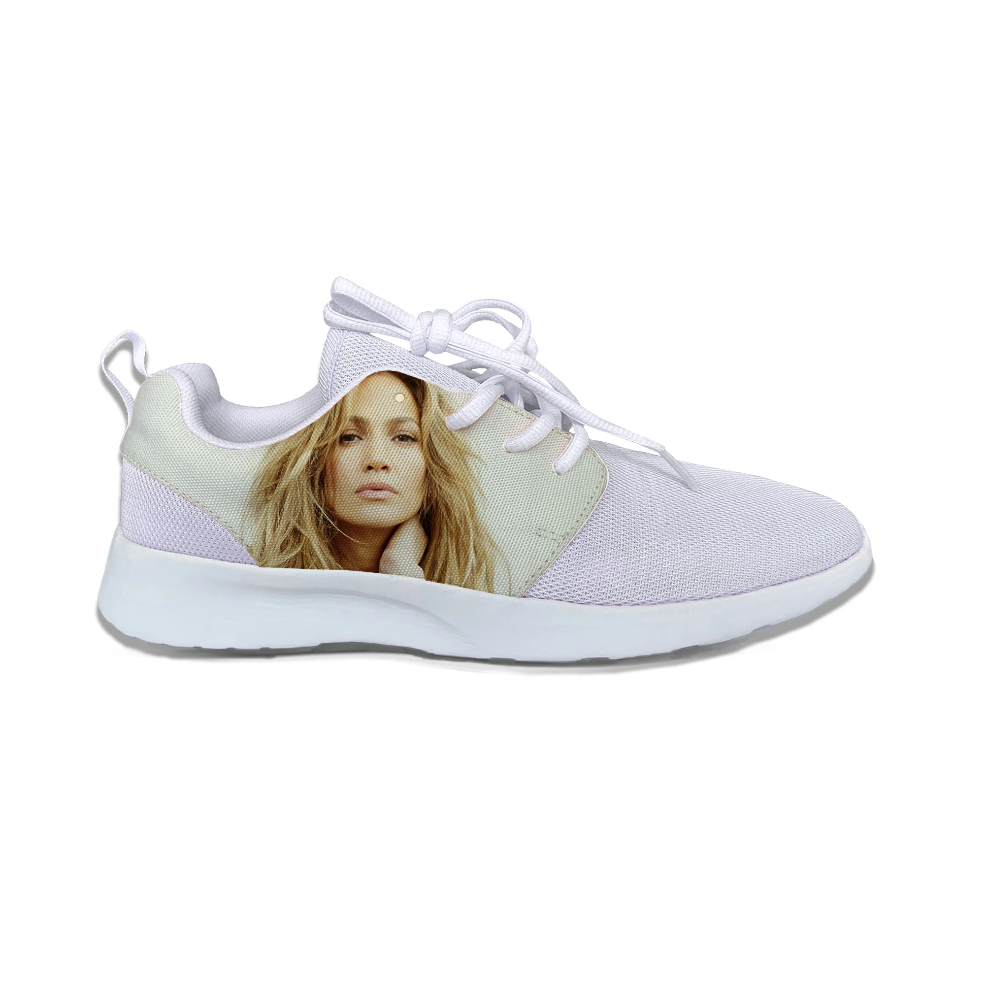 Hot Jennifer Lopez Cantando Dentro De Você Música De Me Dar A Vida Lazer Tênis Respirável Moda Malha Clássicos Sapatos De Desporto