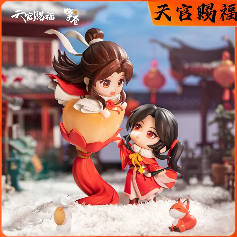 EM ESTOQUE 17CM Anime Figura Céu Oficial da Bênção Boneca TGCF Xie Lian Hua Tian Cheng Guan Ci Fu PVC Anime Figura de Garoto de Brinquedo de Presente