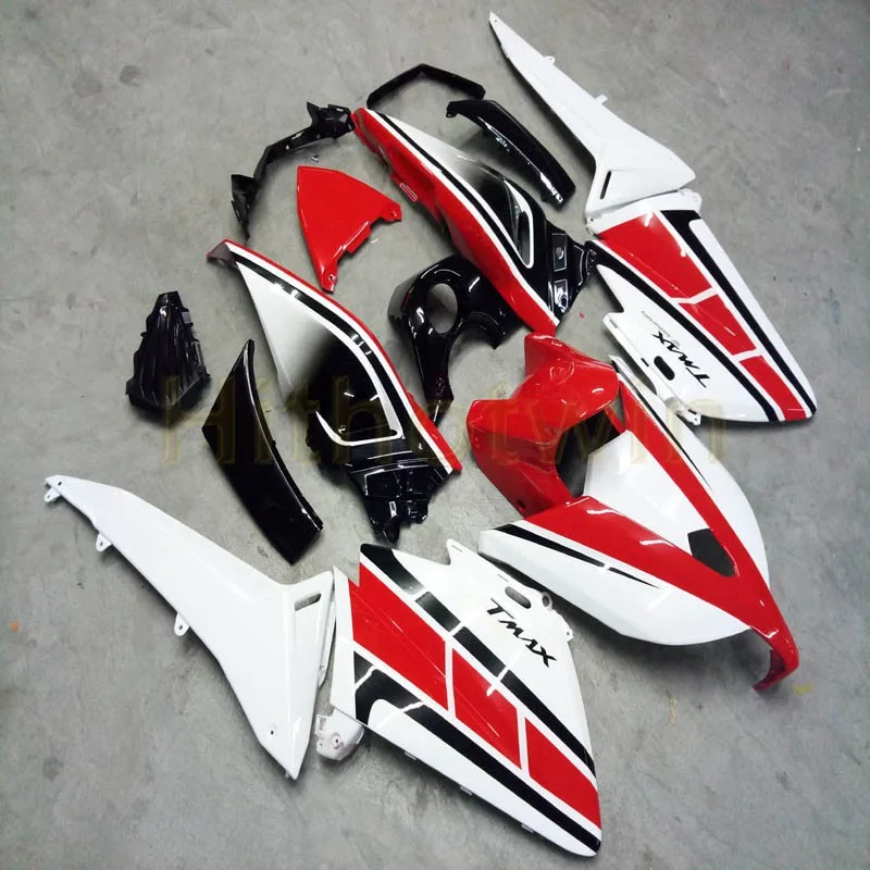 Carenagens em ABS casco vermelho MAX 500 12 13 14 branco para MAX500 2012 2013 2014 ano MOLDADO por INJEÇÃO de moto kit de carroçaria