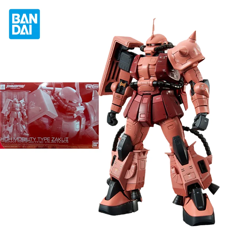 Bandai Original de Gundam Modelo de Kit de Anime Figura RG 1/144 ALTA MOBILIDADE, TIPO ZAKUII Figuras de Ação Colecionáveis Brinquedos, Presentes para Crianças