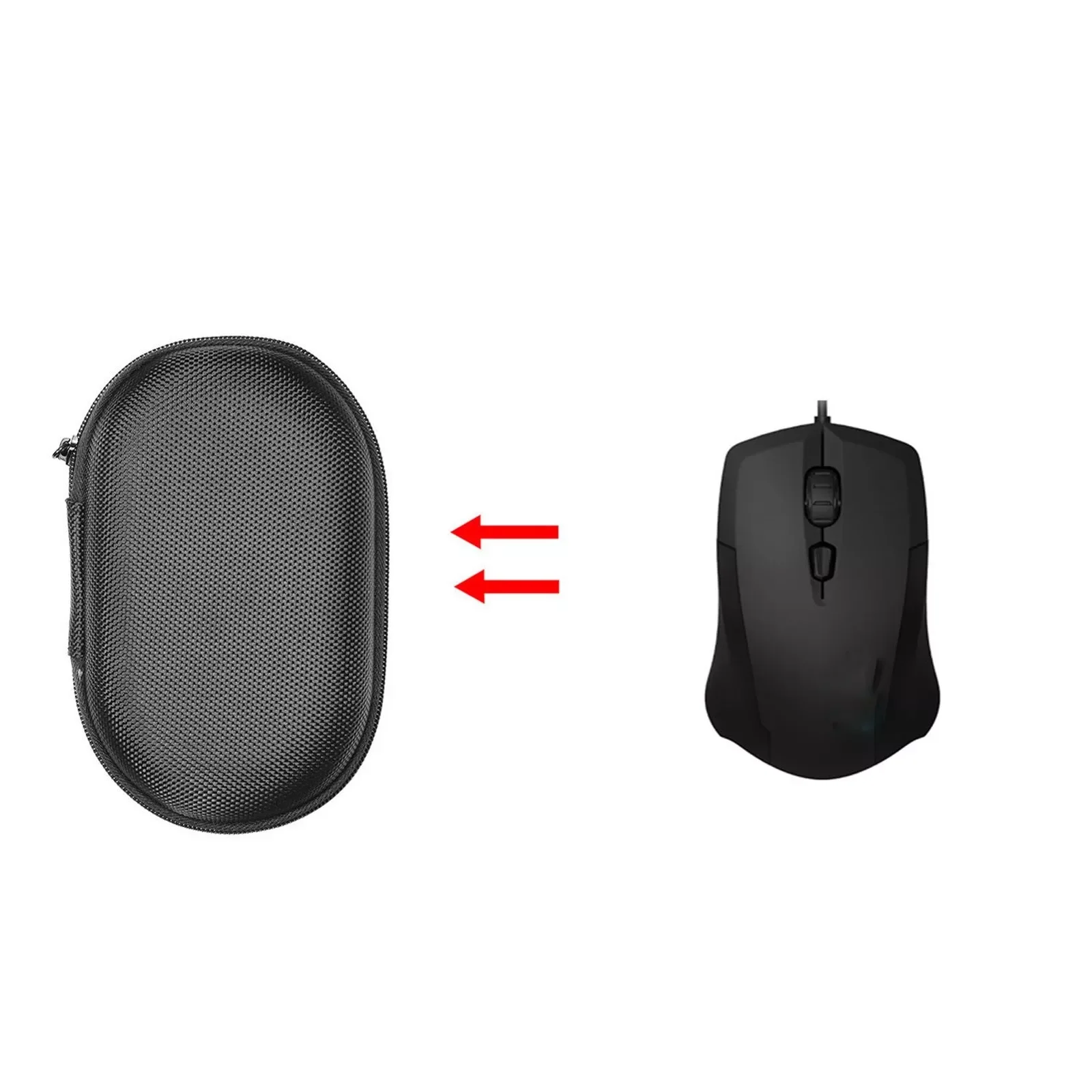 Usb c ao Fone de ouvido Compatível Com o ROCCAT Kiro Mouse Impermeável Portátil de Armazenamento do Saco de Armazenamento Portátil Caso