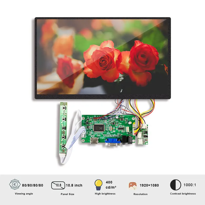 Original BOE TV108FHM-AD0 10.8 Polegadas de Tela Lcd LED diaplay com a Diretoria de INFORMÁTICA de 40 Pinos Conector SRGB Para laptop