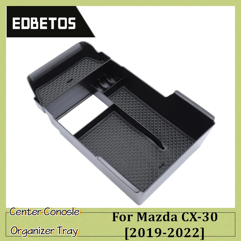 Console central Bandeja do Organizer do apoio de Braço da Caixa de Armazenamento Compatível Para o Mazda CX-30 Acessórios 2019 2020 2021 2022