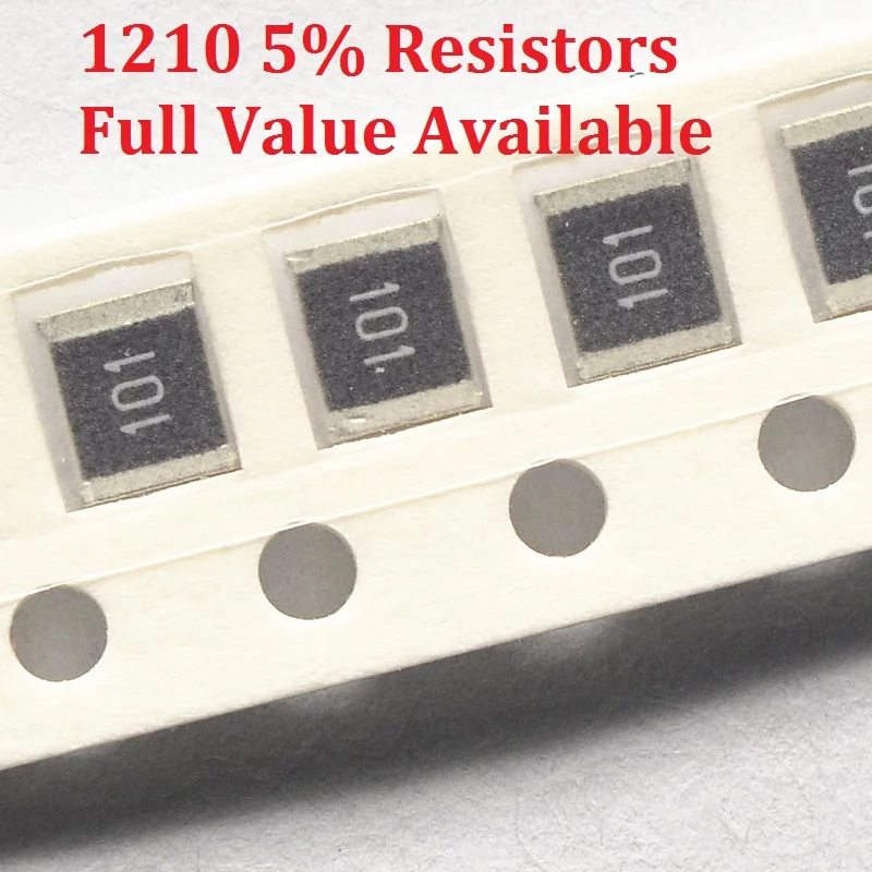 100PCS/monte SMD Chip de resistência 1210 8.2 K/9.1 K/10K/11K/12 K/Ohm 5% de Resistência 8.2/9.1/10/11/12/K Resistores de 8K2 9K1 Frete Grátis