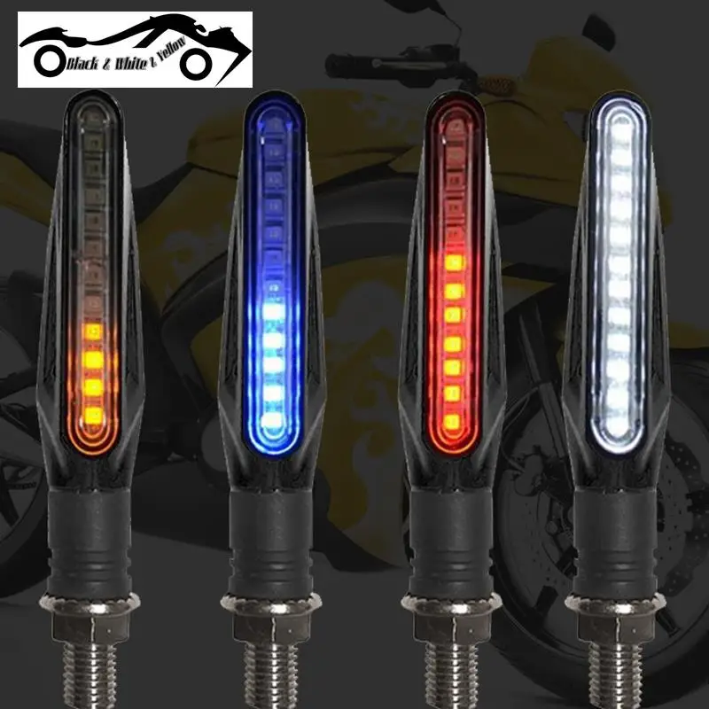 2PCS Universal de motos piscas de LED de Luz que Flui de Água Indicador Piscando Sequencial Cauda Execução Lâmpada de pisca-Pisca, pisca-pisca