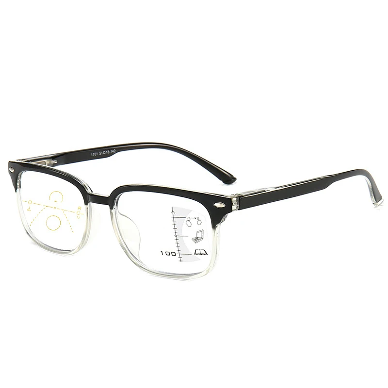 Quente PC Anti-azul Multifocal Progressiva Óculos de Leitura Mulheres Zoom Inteligente Idosos Óculos Homens Lucrativo Presbiopia Óculos