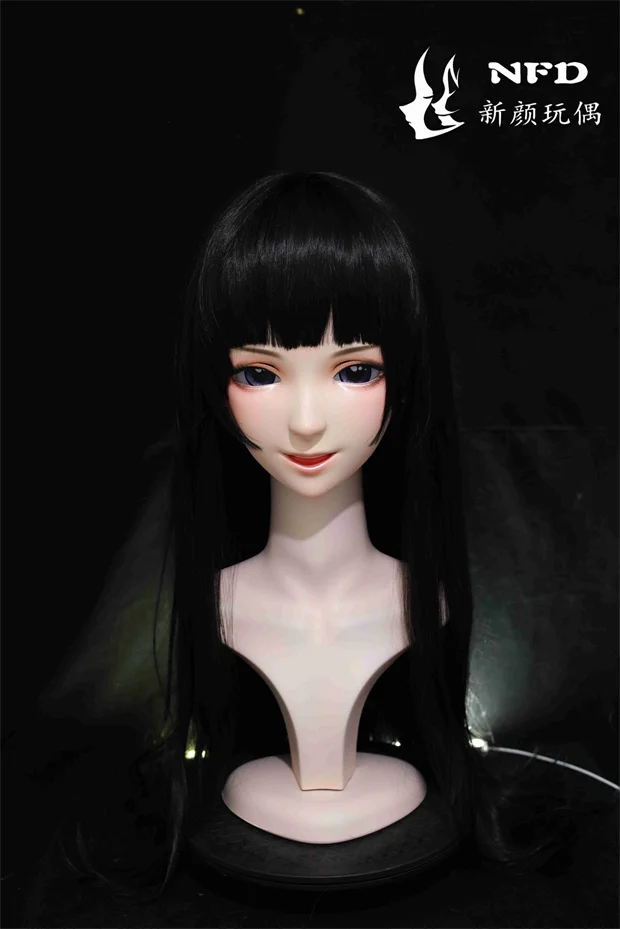 (NFD069)Personalizar a Cabeça Cheia Com Bloqueio Travestir de Boneca Feminino/Garota de Anime Japonês do Personagem de banda desenhada do Kig Cosplay Kigurumi Máscara