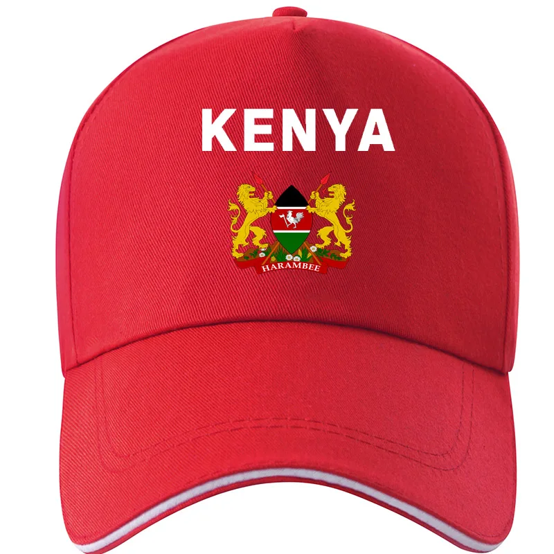 Juventude Quênia Aluno Diy Grátis Feitos Número De Nome De Ken Chapéu De Bandeira De Nação Ke Swahili De Kenyan País Impressão De Fotos Boné De Beisebol