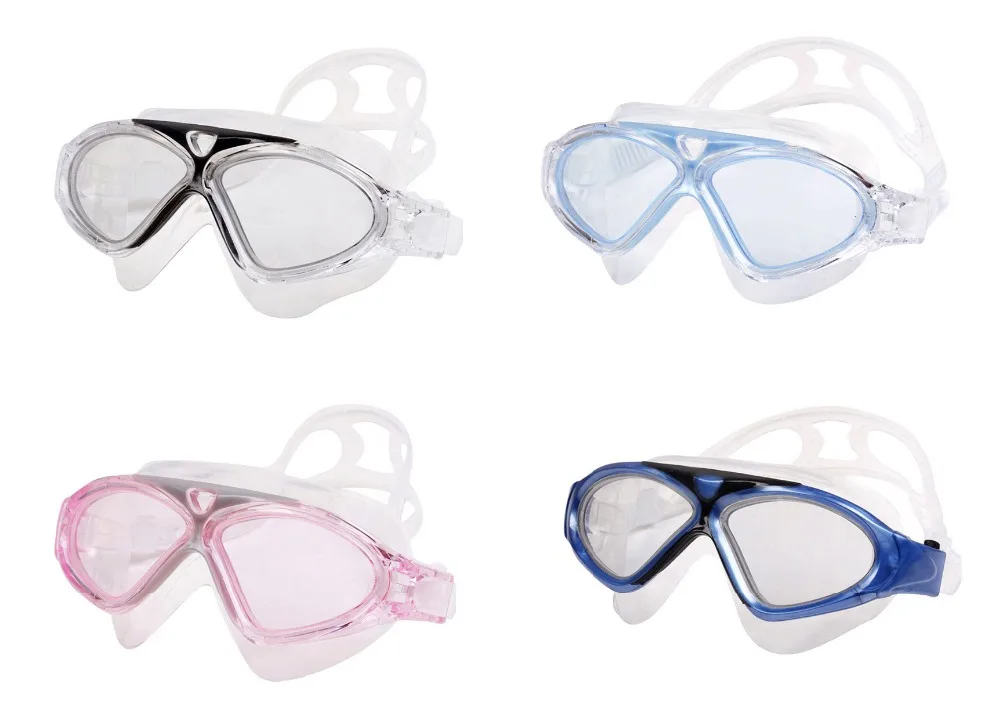 O transporte livre! Adulto unisex grande quadro de alta-definição anti-nevoeiro UV de natação, óculos de natação, óculos de natação desgaste(4 cores)