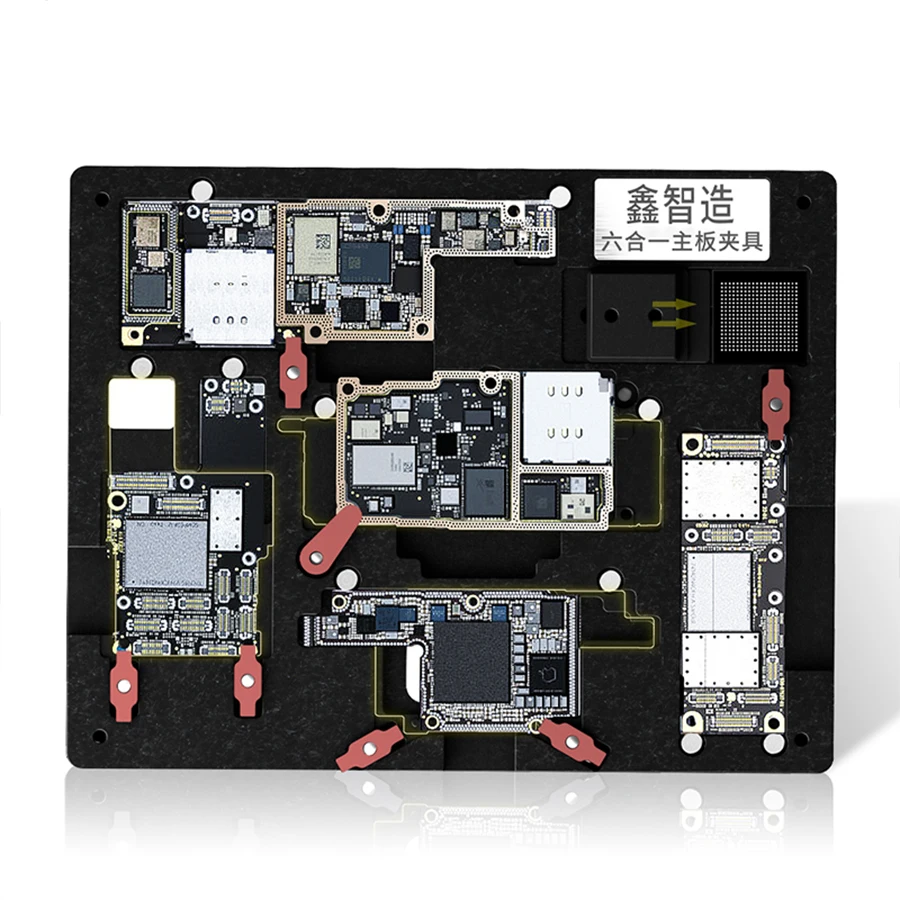 6IN1 Fixação de placa-Mãe Grampo Suporte UNIVERSAL de CPU Para o iPhone X XS XSMAX 11 11PRO MAX Placa Lógica IC Chip BGA Ferramenta de Reparo