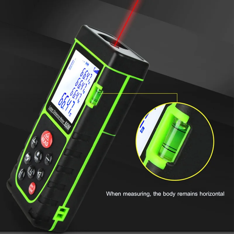 40m de mão laser range finder, Alimentada a Bateria, instrumento de medição quarto eletrônico régua medidor de distância a laser