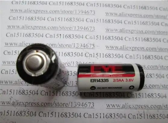 QUENTE NOVO ER14335 14335 3,6 V 2/3AA 1601MAh-2000MAh Tipo de capacidade da bateria de lítio