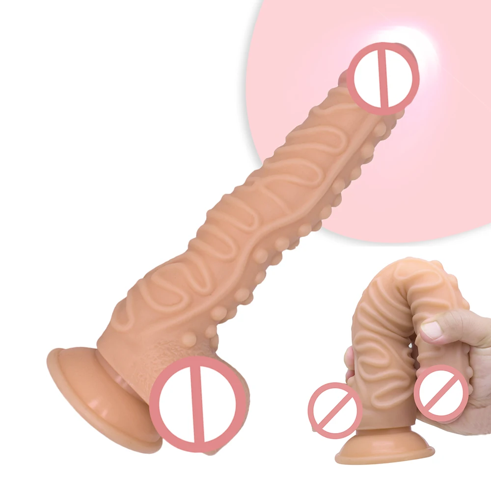 Grande Silicone Vibrador Pênis Realístico Com ventosa Brinquedos Sexuais para a Mulher Pau Masturbador Vibrador Enorme Erótica, Ponto G os Brinquedos Sexuais