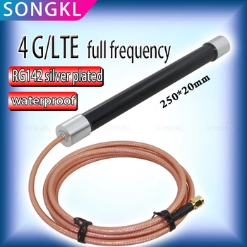 LTE 4G de fibra de vidro impermeável antena 2G 3G 4G de Alta potência omnidirecional de alto ganho NB-iot IoT antena de 800 2700mhz de saída RG142  5