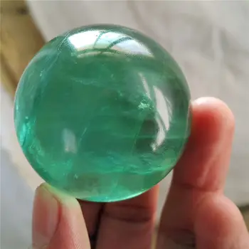 4cm beleza Natural da Fluorite de Cristal Bola Esfera verde da fluorite de Quartzo de Cura reiki fengshui  5