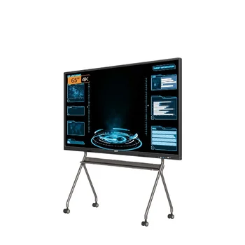 65 polegadas led de alta resolução, tela de toque do monitor de painel interativo tudo em um quadro interativo smart board  5