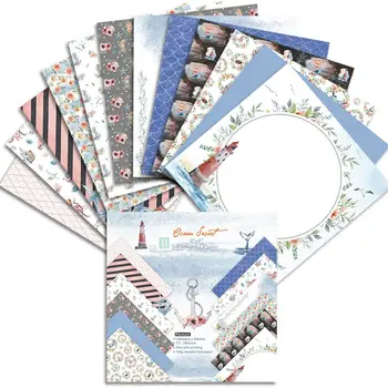 DIY oceano segredo papel de Scrapbooking pack de 24sheets de artesanato de papel craft Fundo pad 0786  0