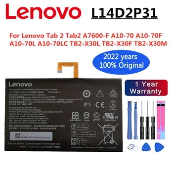 100% Original L14D2P31 Bateria Para Lenovo Tab 2 Tab2 A7600-F A10-70 A10-70F A10-70 A10-70LC TB2-X30L TB2-X30F TB2-X30M Bateria  5