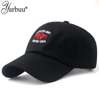 [YARBUU] 100% algodão boné de beisebol de nova marca mulheres casual snapback chapéu para homens casquette homme bordado da Letra gorras  5