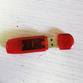 100 Peças Nenhum logotipo Novo Transparente vermelho plástico ABS USB Shell Com o chapéu eles adequado para geral PCBA da placa, não é de chip de memória  5
