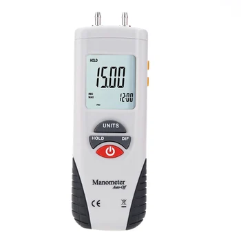 HT-1890 manômetro medidor de pressão Mini diferencial de pressão, medidor medidor digital de pressão manómetro de Manter Dados de 11 Unidades  2
