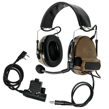 Fone de ouvido tático de Redução de Ruído Eletrônico de Captação de Fone de ouvido Proteger a Audição COMTAC II Fone de ouvido e Tático Ppf U94 Kenwood Ppf  10