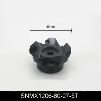 SNMX1206-80-27-5T Dupla-Face de Alta Precisão Fresamento de topo de Cabeça de corte CNC, Máquina de Corte de Ferramentas de 80mm SNMX 1206 Pastilhas de metal duro  4