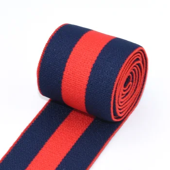 Púrpura-Azul-Vermelho Listrado Tecido Elástico Elástico Cabeça Colorido De Elástico Na Cintura Elástica Correia De Tecido Com Cinto De Costura  5