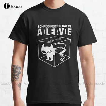 Schrodingers Gato Está Morto Vivo Clássica T-Shirt, Camisas Para Meninos Personalizado Aldult Adolescente Unissex Digital de Impressão de T-Shirt em Xs-5Xl Presente  10