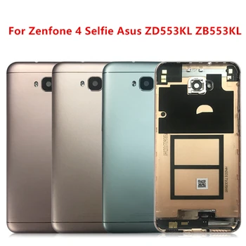 Para Zenfone 4 Selfie Telefone Móvel de Habitação para Asus ZD553KL zb553kl Tampa da Bateria com o Volume Botão de Alimentação de Substituição da Tampa Traseira  10