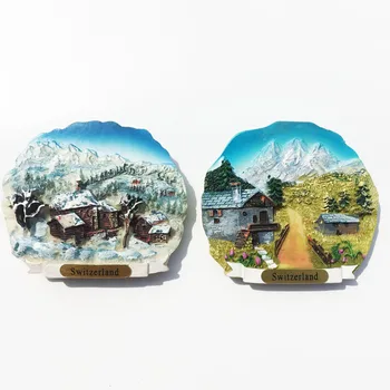 Europeia Alpes Suíços atracções turísticas maiden pico de artesanato decorativo magnético frigorífico adesivos de coleta presentes  0