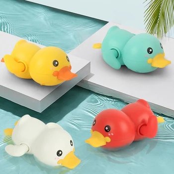 Bonito Pato Duche Brinquedo para o Bebê Cartoon Mecânica Animal de Verão, a Água do Banho Brinquedo Durável Banheira de Bebê de Brinquedo Grande Presente para o Menino Meninas B99  5