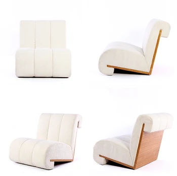 Custom-made criativo tranquila único lazer cadeira lambswool simples e moderno de luxo designer sala especial em forma de cadeira  10