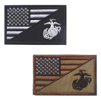 3D Tecido de Bandeira Americana Selo Commando Emblema do Bordado Patch Táticas Militares Moral Braçadeira de Esportes ao ar livre Pacote Capítulo  5