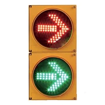 300mm 2 seção vermelho verde 12V volts led seta de luz do sinal de trânsito de luz  3