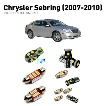 Led luzes interiores Para a Chrysler sebring 2007-2010 9pc Luzes Led Para Carros kit de iluminação automotiva lâmpadas Canbus  2